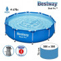 Каркасный бассейн 305х76 см с фильтр-насосом круглый,  4700 л Bestway 56679