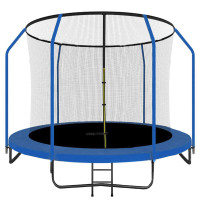 Батут 3,05 м с внутренней сеткой и лестницей синий 10'' Onlytop